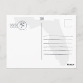 Carte Postale 30a Route Floride Retro Sunset Souvenirs 60s (Dos)