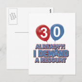 Carte Postale 30e anniversaire (Devant / Derrière)