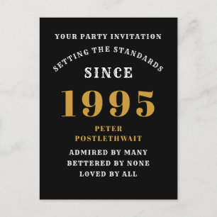 Carte Postale 30e anniversaire 1995 Black Gold