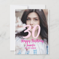 30e anniversaire ajouter nom date année photo blan