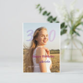 Carte Postale 30e anniversaire ajouter nom date année VIOLET ROS (Debout devant)