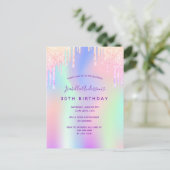 Carte Postale 30e anniversaire arc-en-ciel parties scintillant r (Debout devant)