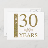 Carte Postale 30e anniversaire du Mariage (Devant / Derrière)