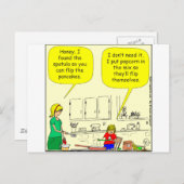 Carte Postale 311 Caricature de crêpes de maïs (Devant / Derrière)