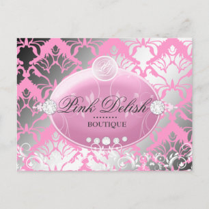 Carte Postale 311 Chimmer à damas à déperdition rose   Rose