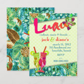 CARTE POSTALE 311 INVITATION LUAU ANIMÉE (Devant / Derrière)