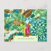 CARTE POSTALE 311 INVITATION LUAU ANIMÉE (Dos)