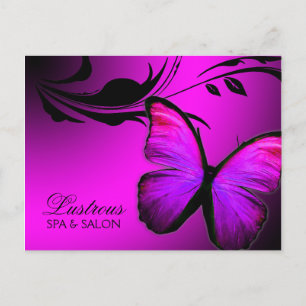 Carte Postale 311 Papillon lustré rose pourpre