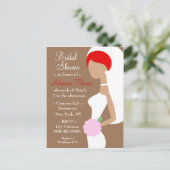 CARTE POSTALE 311-REDHEAD BRIDE SHOWER INVITATION (Debout devant)