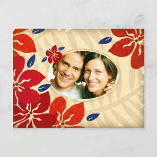 CARTE POSTALE 311-VINTAGE STYLE INVITATION MARINE ROUGE