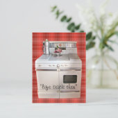 Carte postale 31413 pour cuisinière antique - pers (Debout devant)