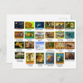 Carte Postale 31 mars 2018, page d'index, 24 pack (Devant / Derrière)