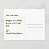 Carte Postale 31e anniversaire : Pink Stripes & Hearts, Arc en c (Dos)