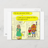 Carte Postale 329 riche docteur Cartoon (Devant / Derrière)