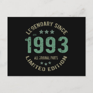 Carte Postale 32 Ans Anniversaire 1993 Légende Épique 32e Annive