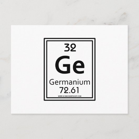 Carte Postale 32 Germanium (Devant)