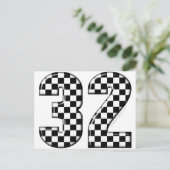 Carte Postale 32 numéro de course automobile (Debout devant)