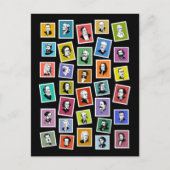 Carte Postale 32 portraits graphiques des plus grands compositeu (Devant)