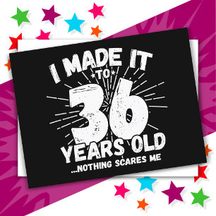 Carte Postale 36 Ans Sarcasique Mème Drôle 36e Anniversaire