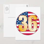 Carte Postale 36 USA Gold (Devant / Derrière)