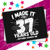 Carte Postale 37 ans drôle mème anniversaire 37 ans