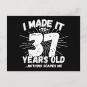 Carte Postale 37 ans sarcasme mème drôle 37e anniversaire (Devant)