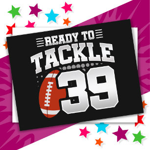 Carte Postale 39 ans Tackle Football Party 39e anniversaire