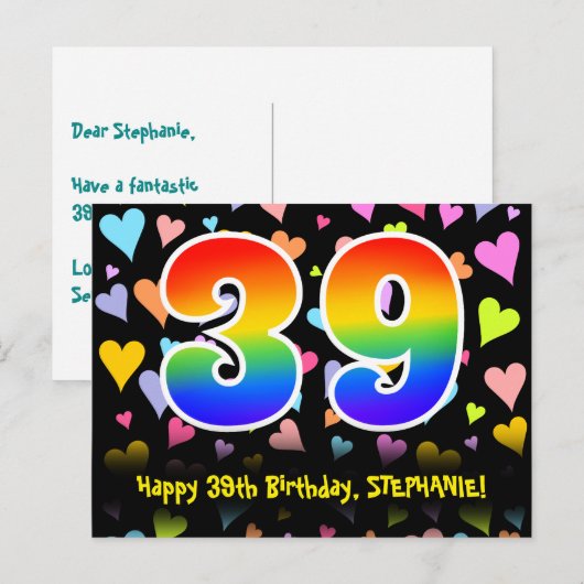 Carte Postale 39e (Devant / Derrière)