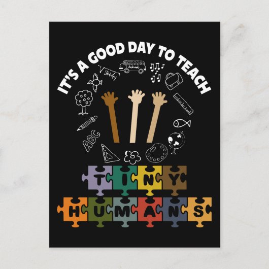 Carte Postale 3/4, C'est un bon jour pour apprendre de minuscule (Devant)