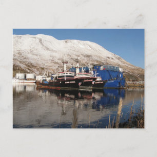 Carte Postale 3 chalutiers à l'Icicle Barge