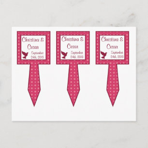 Carte Postale 3 Coupe Cake Pics Inséparables Pink Stripes/Dots r