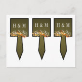 Carte Postale 3 Coupe Cake Pics Whimsical Brown Automne Double V (Devant)