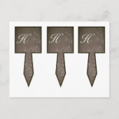 Carte Postale 3 Coupe Cake Pictures Automne Floral Automne Gris (Devant)