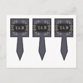 Carte Postale 3 Coupe Cake Pictures Black Cravate Affair Filigre (Devant)