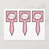 Carte Postale 3 Coupe Cake Pictures Girly Butterfly Zebra Print  (Devant)