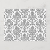 Carte Postale 3 Coupe Cuisson Gray Jaune Gre Damas Lace Imprimer (Dos)