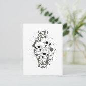 Carte Postale 3 crânes (Debout devant)