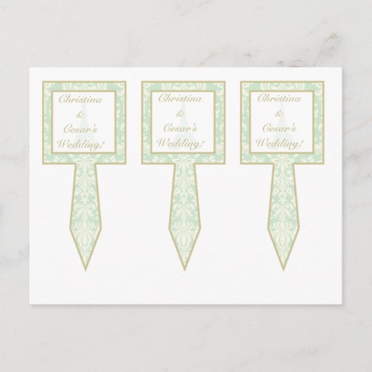 Carte Postale 3 Cup Cake Pics Damask Paris (Devant)