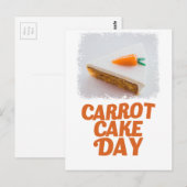 Carte Postale 3 février - Journée du gâteau aux carottes - Jour (Devant / Derrière)