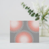 Carte Postale 3 fleurs art abstrait (Debout devant)