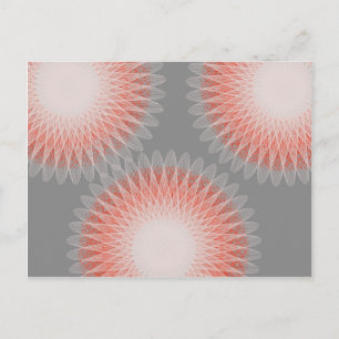 Carte Postale 3 fleurs art abstrait