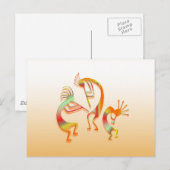 Carte Postale 3 Kokopelli (Devant / Derrière)