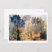 Carte Postale #3 L'introduction de la liturgie slave, Mucha (Devant / Derrière)