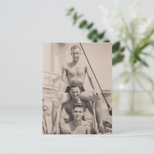 Carte Postale 3 marins (Debout devant)