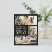 Carte Postale 3 Photo Chalkboard Calligraphie Noël (Debout devant)