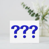 Carte Postale 3 Points de question (Debout devant)