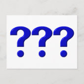 Carte Postale 3 Points de question (Devant)
