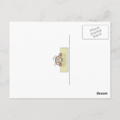 Carte Postale 3 rangées de canards en caoutchouc (Dos)