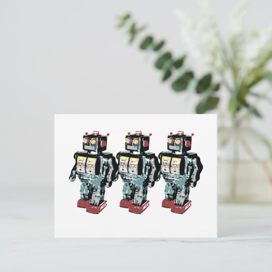 Carte Postale 3 robots (Debout devant)
