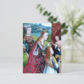 Carte Postale 3 Saints femmes dans un jardin (détail; M 070) (Debout devant)